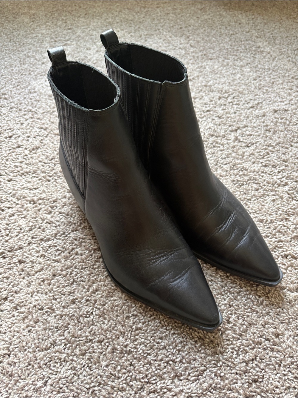 Marc Fisher Black Women's Pointed Toe Ankle Boots